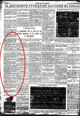 Dos d&iacute;as de Julio, la Guerra Civil en Lanaja (1)